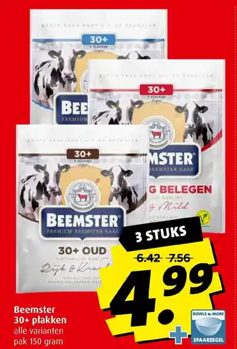 Boni Beemster 30+ kaas 3*150g aanbieding