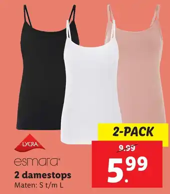 Lidl 2 damestops aanbieding