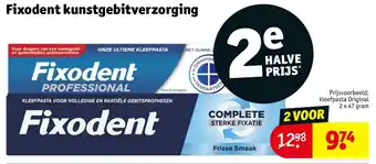 Kruidvat Fixodent kunstgebitverzorging aanbieding