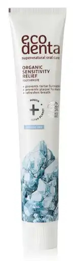 De Online Drogist Ecodenta Organic Sensitive Relief Tandpasta aanbieding