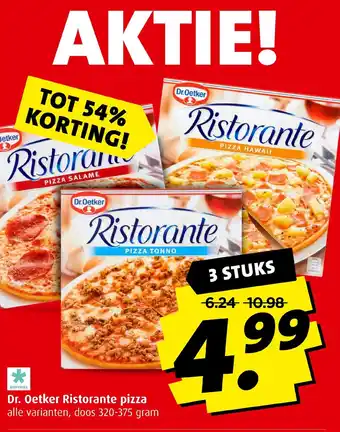 Boni Dr. Oetker Ristorante pizza 3*320-375g aanbieding