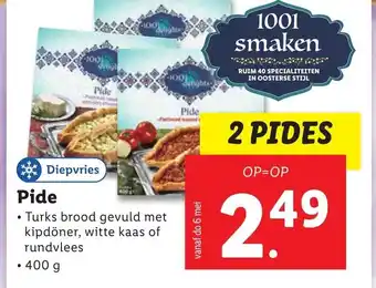 Lidl 1001 Smaken Pide 2*400g aanbieding