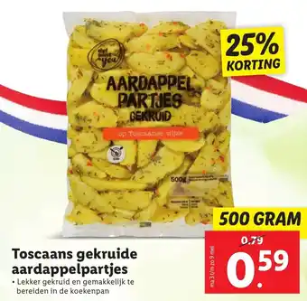 Lidl Toscaans gekruide aardappelpartjes 500g aanbieding