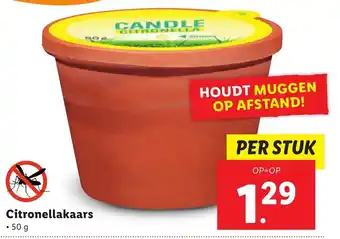 Lidl Citronellakaars 50g aanbieding