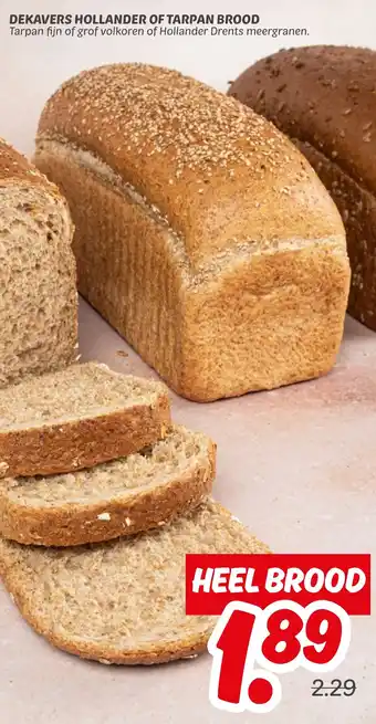 Dekamarkt Dekavers hollander of tarpan brood aanbieding