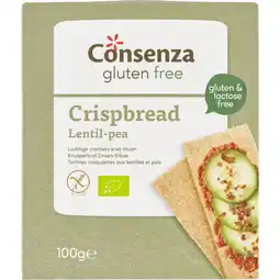 Albert Heijn Consenza Cracker erwt linzen glutenvrij bio aanbieding
