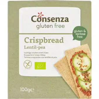 Albert Heijn Consenza Cracker erwt linzen glutenvrij bio aanbieding