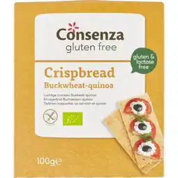 Albert Heijn Consenza Cracker boekweit quinoa glutenvrij bio aanbieding