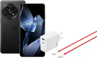 Coolblue OnePlus 13 512GB Zwart 5G + OnePlus SuperVOOC Oplader 120W met 2 Poorten aanbieding