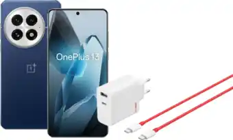 Coolblue OnePlus 13 512GB Blauw 5G + OnePlus SuperVOOC Oplader 120W met 2 Poorten aanbieding
