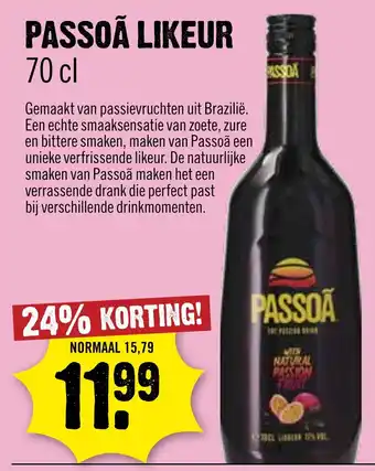 Dirck 3 PASSOÃ LIKEUR aanbieding