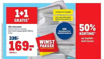 Makro Alle matrassen aanbieding