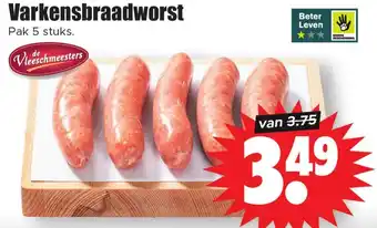 Dirk Varkensbraadworst aanbieding