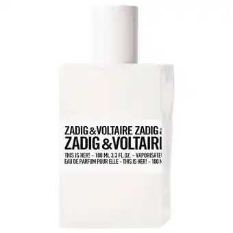 Parfumerie Zadig & Voltaire This is Her! 100 ml Eau de Parfum Spray aanbieding