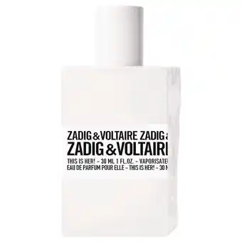 Parfumerie Zadig & Voltaire This is Her! 30 ml Eau de Parfum Spray aanbieding