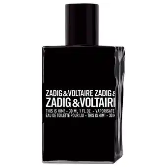 Parfumerie Zadig & Voltaire This is Him! 30 ml Eau de Toilette Spray aanbieding