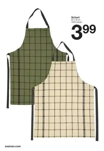 Zeeman Schort aanbieding