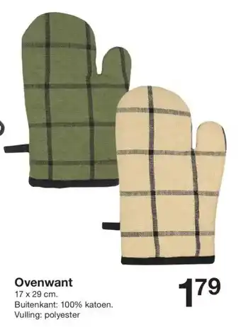 Zeeman Ovenwant aanbieding