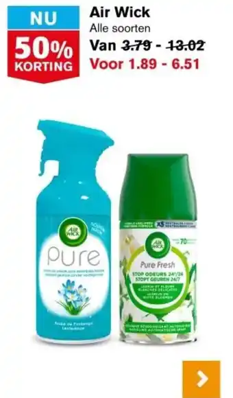 Hoogvliet Air Wick aanbieding