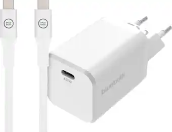 Coolblue BlueBuilt Power Delivery Universele Oplader 65W + usb C oplaadkabel (2m) Wit aanbieding
