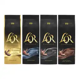 Koffievoordeel.nl Proefpakket L'OR Espresso Deluxe - 2 KG koffiebonen aanbieding