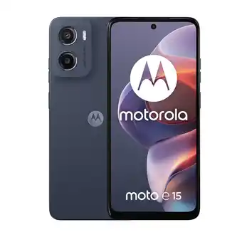 MediaMarkt MOTOROLA Moto E15 - 64GB - Denim Blue - 64 GB Blauw aanbieding