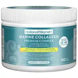 Holland & Barrett Holland & Barrett Marine Collageen Premium Complex Natuurlijke Citroen/Limoensmaak - 183g aanbieding