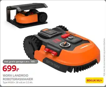 Praxis WORX LANDROID ROBOTGRASMAAIER aanbieding