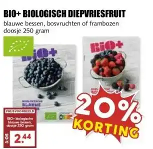 MCD Supermarkt BIO+BIOLOGISCH DIEPVRIESFRUIT aanbieding