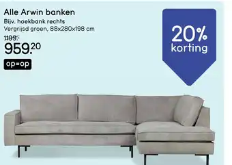 Leen Bakker Alle Arwin banken aanbieding