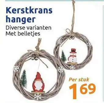 Action Kerstkrans Hanger aanbieding