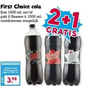 Boon`s Markt First Choice cola aanbieding