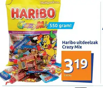 Action Haribo Uitdeelzak Crazy Mix aanbieding