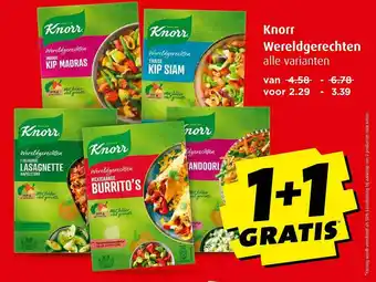 Boni Knorr Wereldgerechten 1+1 Gratis aanbieding