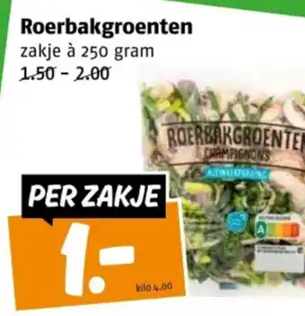 Poiesz Roerbakgroenten aanbieding
