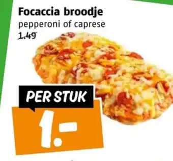 Poiesz Focaccia broodje aanbieding