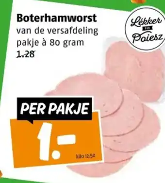 Poiesz Boterhamworst aanbieding