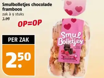 Poiesz Smulbolletjes chocolade framboos aanbieding