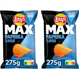 Albert Heijn Lay's Max Paprika 2-pack aanbieding