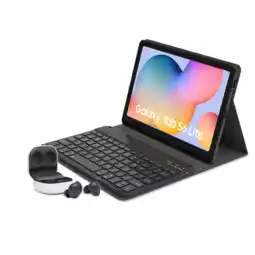 MediaMarkt Samsung Galaxy Tab S6 Lite (2024) - 10.4 Inch 64 Gb Grijs Wifi + Met Keyboard Cover & Buds Fe aanbieding