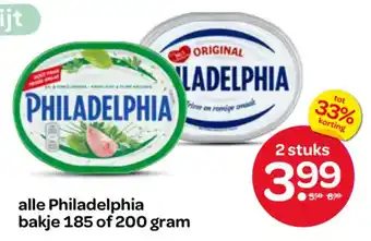Spar Philadelphia aanbieding