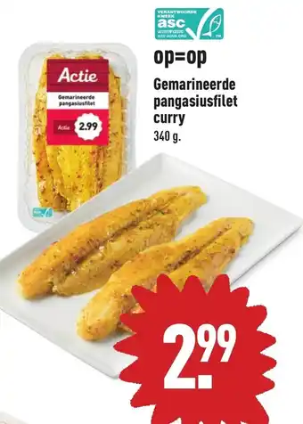 ALDI Gemarineerde pangasiusfilet 340g aanbieding