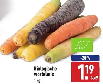 ALDI Biologische wortelmix 1kg aanbieding