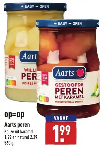 ALDI Aarts peren 560g aanbieding