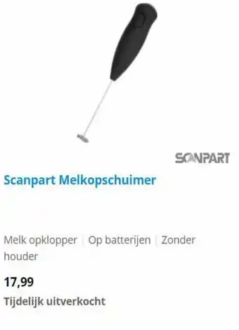 Coolblue Scanpart Melkopschuimer aanbieding