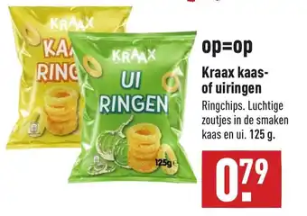 ALDI Kraax kaas- of uiringen 125g aanbieding