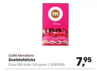 HANOS Caffé Mondiano Zoetstofsticks aanbieding