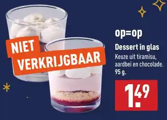 ALDI Dessert in glas 95g aanbieding