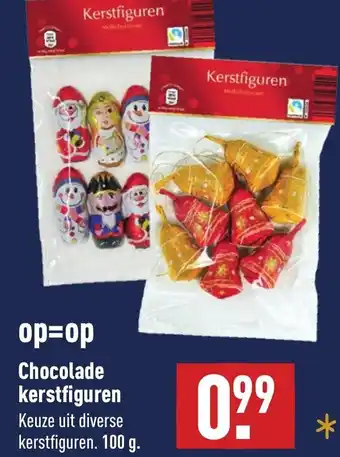 ALDI Chocolade kerstfiguren 100g aanbieding