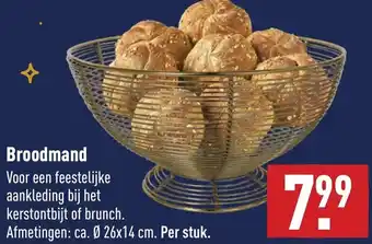 ALDI Broodmand  26x14cm aanbieding